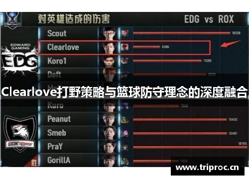 Clearlove打野策略与篮球防守理念的深度融合